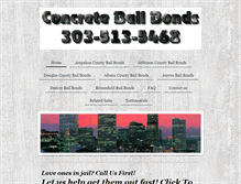 Tablet Screenshot of concretebailbonds.com
